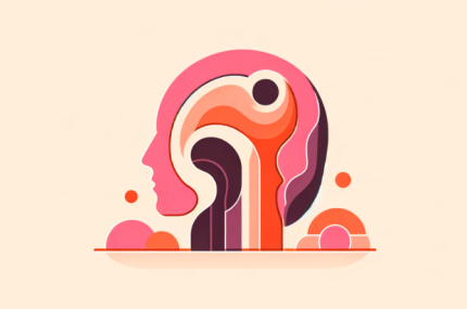 Minimalist art depicting the concept of mental health.